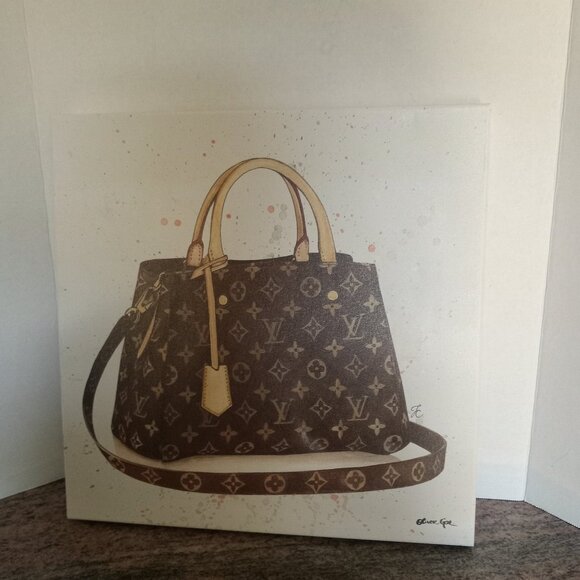 Oliver Gal Original Wall Art Louis Vuitton Bag